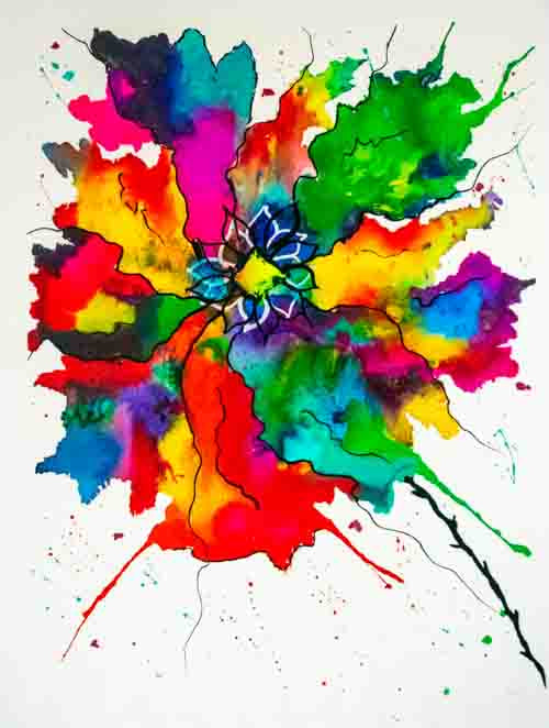 Weave of colour - original (framed) / prints available (SOLD)