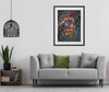 Whiskers in love  - original (framed) / prints available