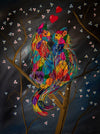Whiskers in love  - original (framed) / prints available
