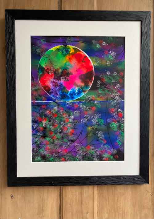 Moon river - original (framed) / prints available