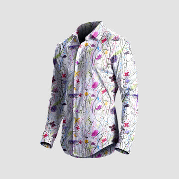 Unisex long sleeve shirt - Design - Wild Flowers