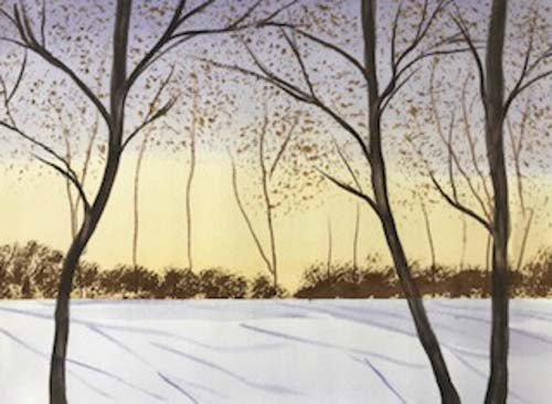 Winter scene - (original) / prints available (SOLD)