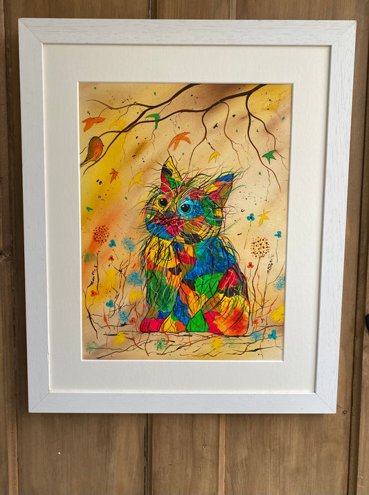 Love my pussy - original (framed) / prints available