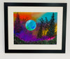 Once in a blue moon  - original (framed) / prints available