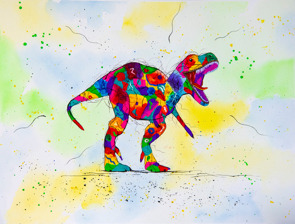 Dino - original (framed) / prints available (SOLD)