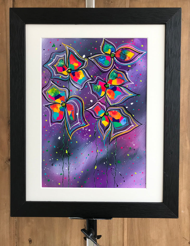 Dancing in the rain - original (framed) / prints available (SOLD)