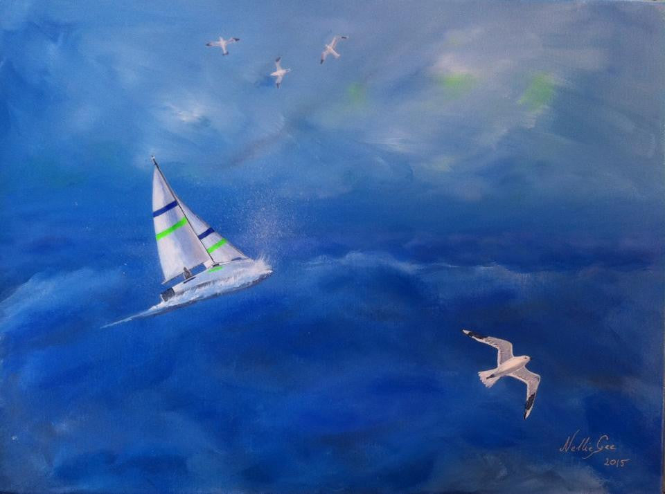 Sea spray - original (Acrylic on canvas)