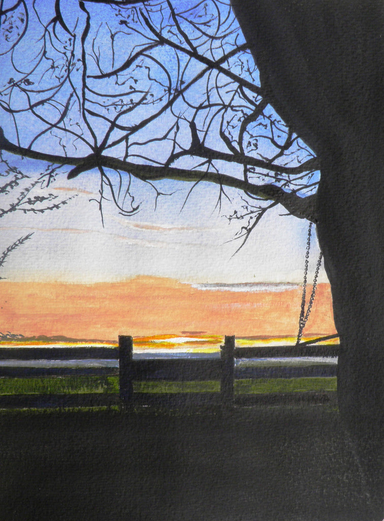 Sunset through the oak - limited edition 