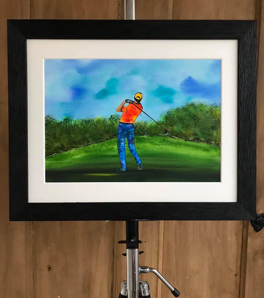 Swing - original (framed) / prints available (SOLD)